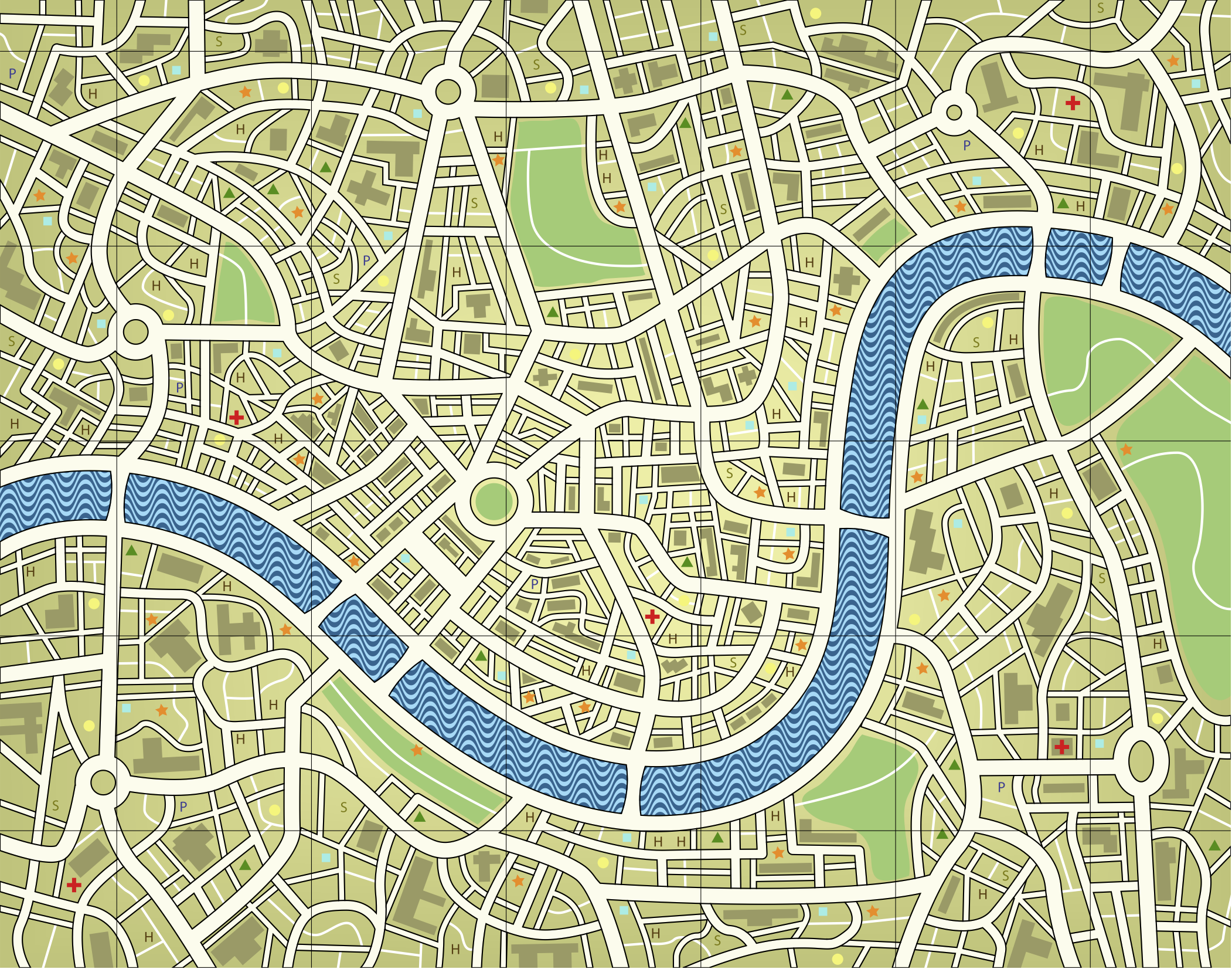 London map no names