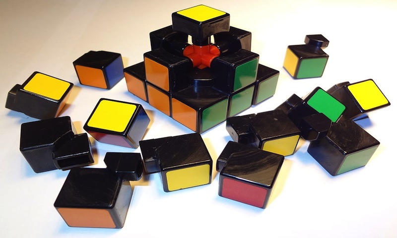 dismantled Rubiks cube facts