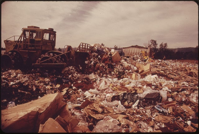 waste from events at landfill