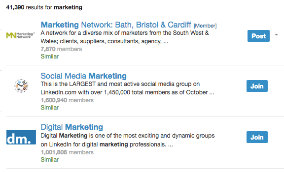 LinkedIn Group Search