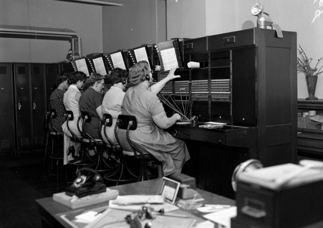 Telephone Operators at The Library of Virginia